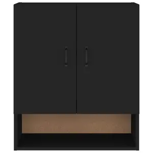 Berkfield Wall Cabinet Black 60x31x70 cm Engineered Wood