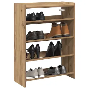 Berkfield Shoe Rack Artisan Oak 80x25x61.5 cm Engineered Wood