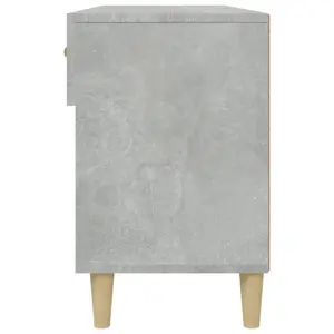 Berkfield Shoe Cabinet Concrete Grey 102x35x55 cm Engineered Wood