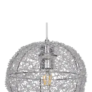 GoodHome Phaidros Chrome effect Light shade (D)24cm