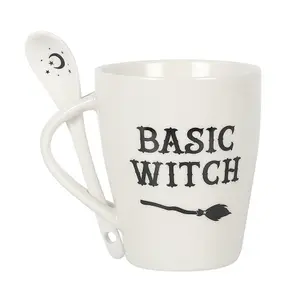 Something Different Basic Witch Ceramic Mug Set White (One Size)