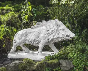 Large wild boar stone  Garden statue