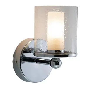 Polished Chrome 3W Single LED Bathroom Wall Light