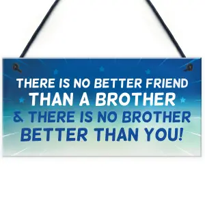 Brother Plaque Novelty Brother Gift For Birthday Christmas Friend Gift For Him Keepsake Plaque