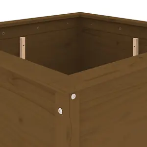 Berkfield Garden Planter Honey Brown 82.5x82.5x78 cm Solid Wood Pine