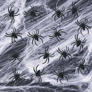 Halloween Spiders Web Home Party Decorations - Outdoor Props With 16cm