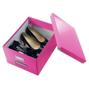 Leitz Click & Store Pink A4 Storage Box Medium