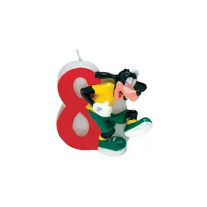 Disney Number Goofy 8th Birthday Candle Multicoloured (One Size)