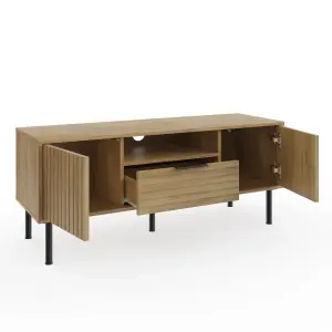 GFW Nervata TV Entertainment Unit Oak/Black