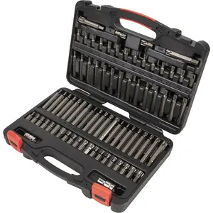 74pc TRX-Star SECURITY / Hex / Spline / Ribe Socket Bit Set 3/8" & 1/2" Sq Drive