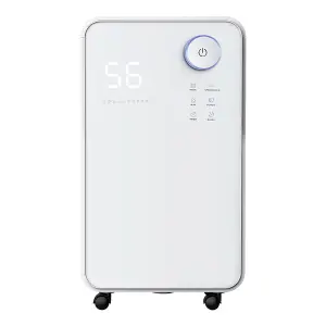 16L Dehumidifier with Wheels,24 hours Timer,Control Panel,Low Noise,Phone Control by WiFi