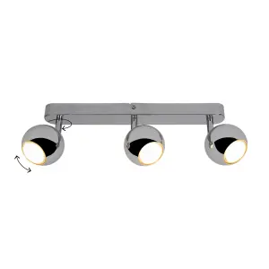 Roccheta Bar Chrome 3 Light Spotlight