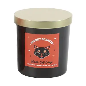 Something Different Black Cat Curse Cinnamon Orange Scented Candle Orange/Black (One Size)