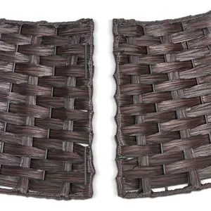 Christie Rattan Tree Skirt Dark Brown