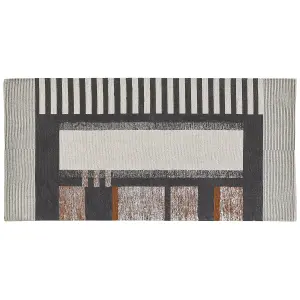 Rectangular Cotton Area Rug 80 x 150 cm Multicolour KAKINADA