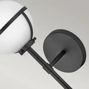 Luminosa Hinkley Hollis Bathroom Wall Lamp Black, IP44