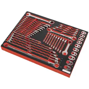 Premium 44-Piece Specialized Spanner Set with Tool Tray for Professionals