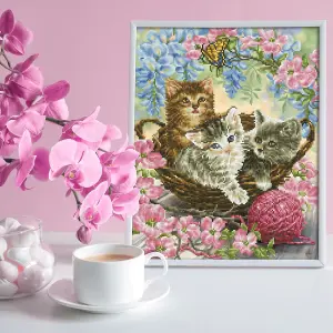 KITTY KNITS - Diamond Painting Kit: Kitty Knits - Diamond Dotz