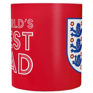 England FA Worlds Best Dad Mug Red/White (One Size)