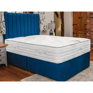 Sophia Briar-Rose Noemie 1000 Pocket Sprung Natural Cotton Tencel Divan Bed Set 4FT6 Double - Plush Marine