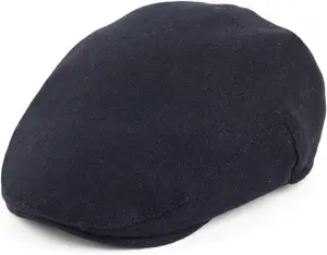 Failsworth Hats Melton Flat Cap - Navy Blue