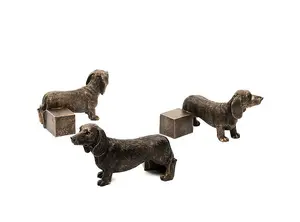 Dachshund Plant Pot Feet - Set of 3 - L7.5 x W10 x H5.3 cm