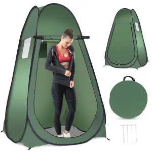 Costway Beach Pop up Changing Tent Folding Camping Shower Tent with Window