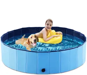 Folding bath pool for pets and kids