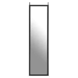 Overdoor Full Length Mirror Black