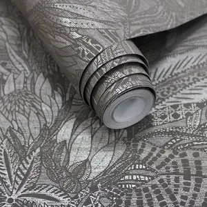 Alchemy Wallpaper Collection Susara Charcoal Holden 65822