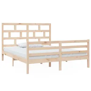 Berkfield Bed Frame Solid Wood Pine 160x200 cm