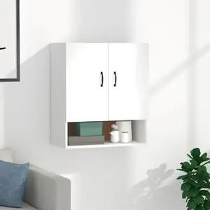 Berkfield Wall Cabinet White 60x31x70 cm Engineered Wood