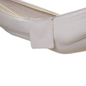 Primrose Ivory Outdoor Garden Double Hammock with Travel Bag & Fittings Included