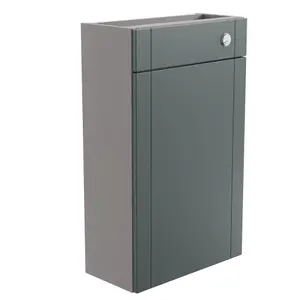 Ashford Matt Green Toilet cabinet (H)820mm (W)500mm