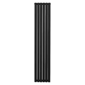 Oval Radiator - 1800 x 360mm - Black