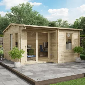 BillyOh Kent Garden Office (4m x 4m) - 44mm