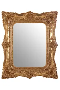 Interiors by Premier Marseille Gold Bevelled Edge Wall Mirror