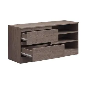 FWStyle 2 Drawer 3 Shelf Rustic Oak TV Unit