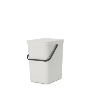 Brabantia Sort & Go Standard Light Grey Plastic Recycling bin - 25L Freestanding