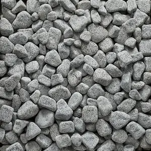 Speckled Bulk Bag 850 kg - 40-100 mm Silver/Grey Round & Oval Premium Cobbles - L10 x W10 x H8 cm