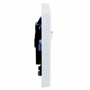 BG 20A Rocker Raised square Control switch with LED indicator Gloss White