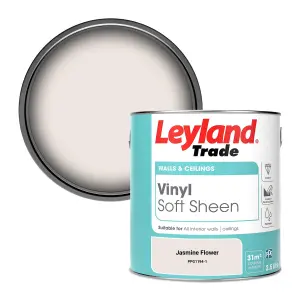 Leyland Trade Vinyl Soft Sheen Walls & Ceilings Emulsion Paint Jasmine Flower (PPG1194-1) - 2.5L