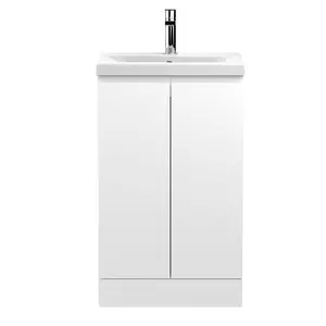 Urban 510mm Free-standing Single Vanity Unit White