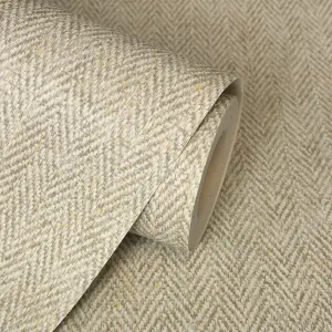 Crown M1870 Harris Texture Luxury Textured Wallpaper, Natural