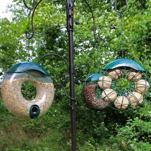 3pcs Hanging Wild Bird Feeder - Seed, Nut and Fat Ball Donut style