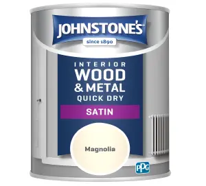 Johnstone's Quick Dry Satin Magnolia 750ml