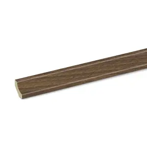 GoodHome DECOR225 Wood effect Scotia trim, 220cm