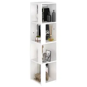 Berkfield Corner Cabinet White 33x33x132 cm Engineered Wood