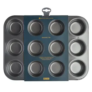 MasterClass Non-Stick 12 Hole Deep Baking Pan