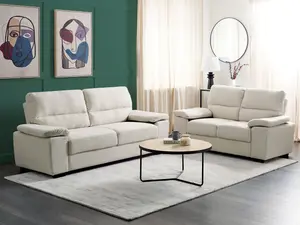 Fabric Sofa Set Light Beige VOGAR